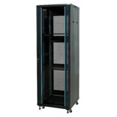 PHASAK Armario Rack 19" Phasak Pro 22U  600x600 Montado (Incluye: 2 bandejas de 19? + Regleta electrica 19? + Juego de ruedas +  Ventilacion)